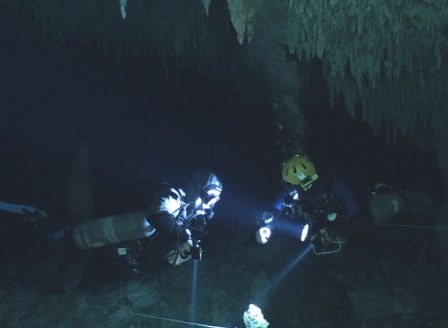 Myself and Brian Kakuk Discussing a Jump in Abaco