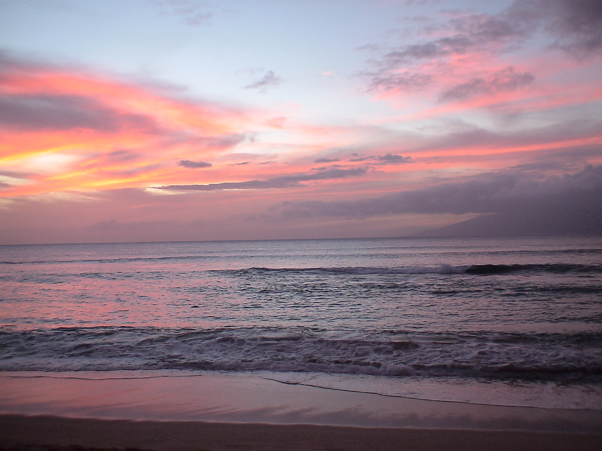 Napili Sunset fire in the sky