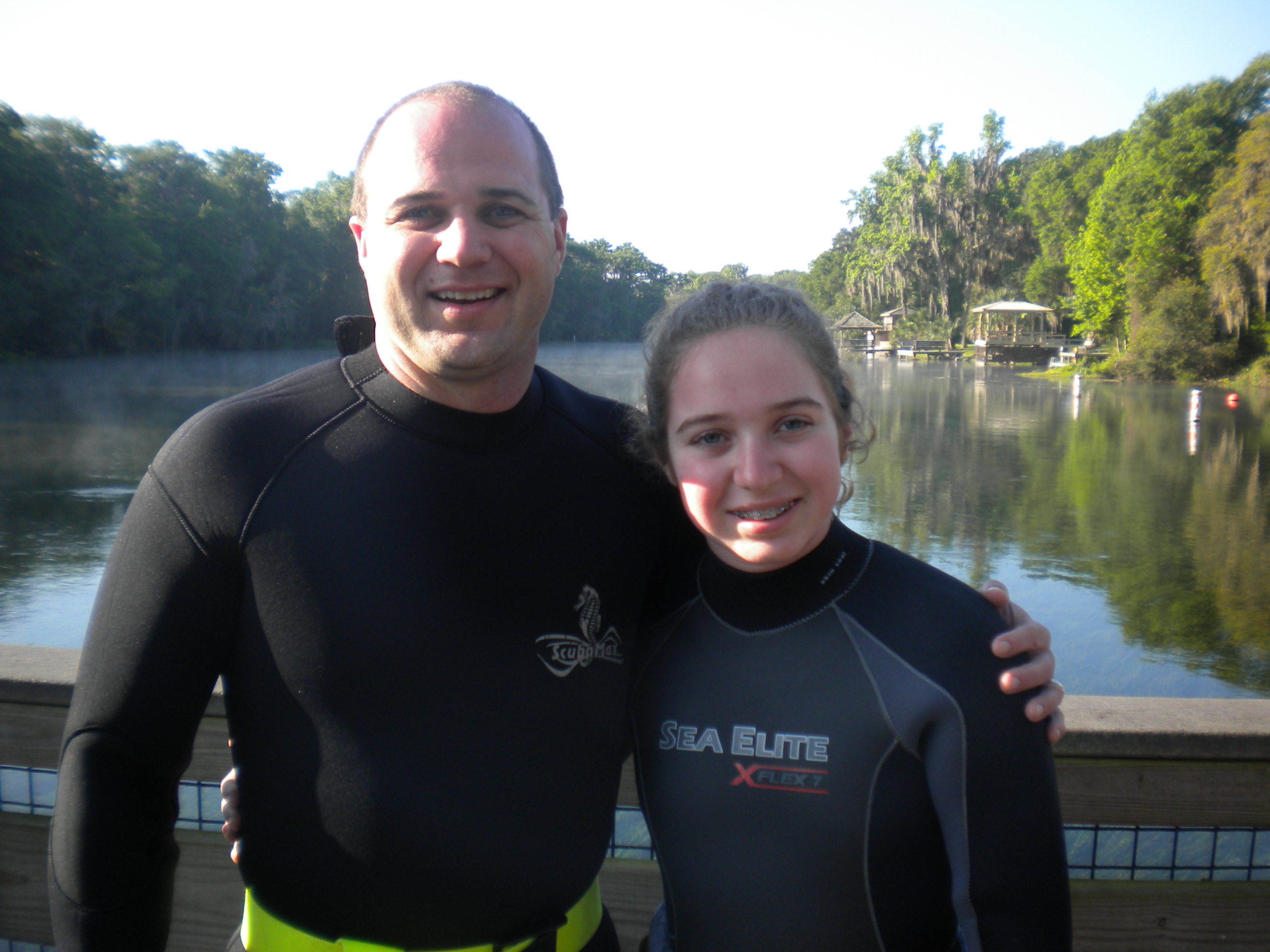 Newly certified divers