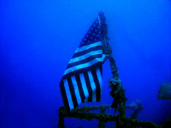 Old Glory on the Spiegel Grove