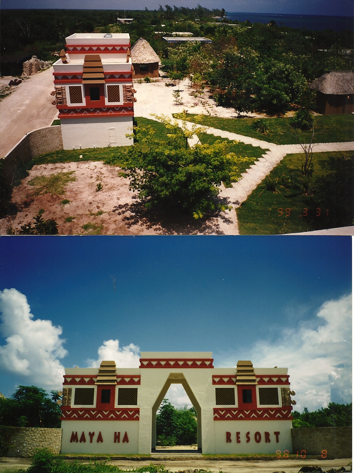 Original Entrance to Maya Ha Resort/alias M Palms