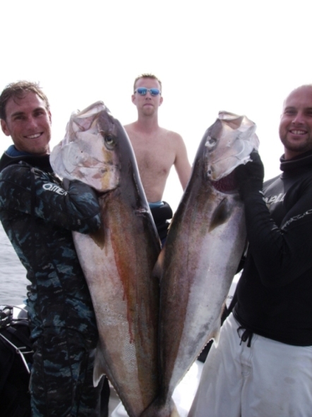 Pat and Brad with speared Jacks