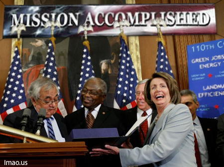 Pelosi quote "We finally did it, we destroyed America!!"