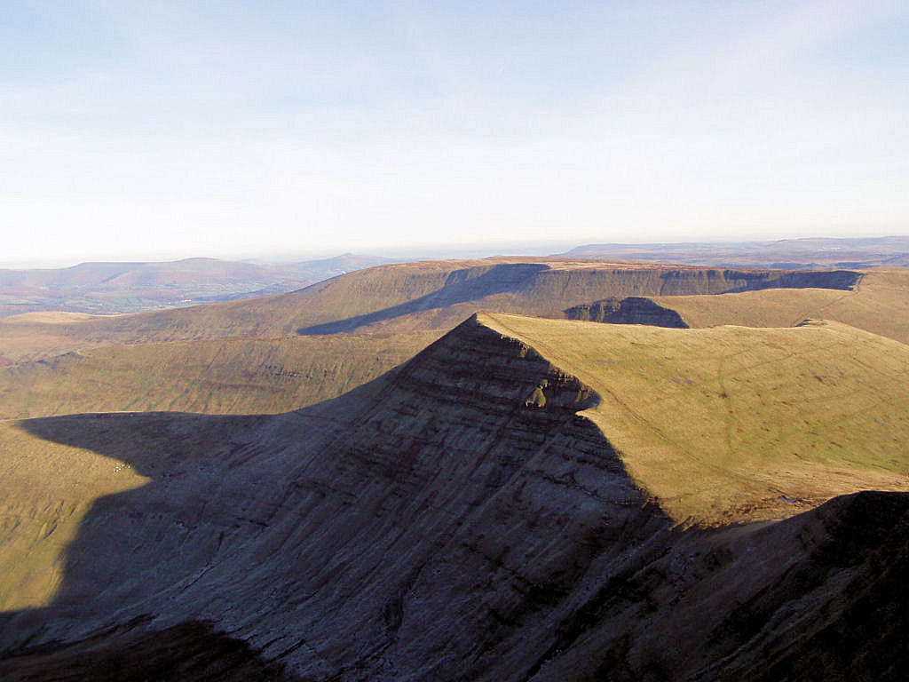 Pen-y-Fan mountain top with frost, Wales