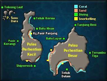 Perhentian Map