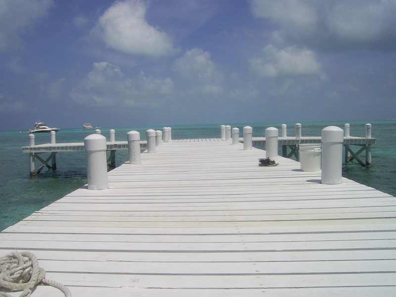 Pier at Half Moon Caye