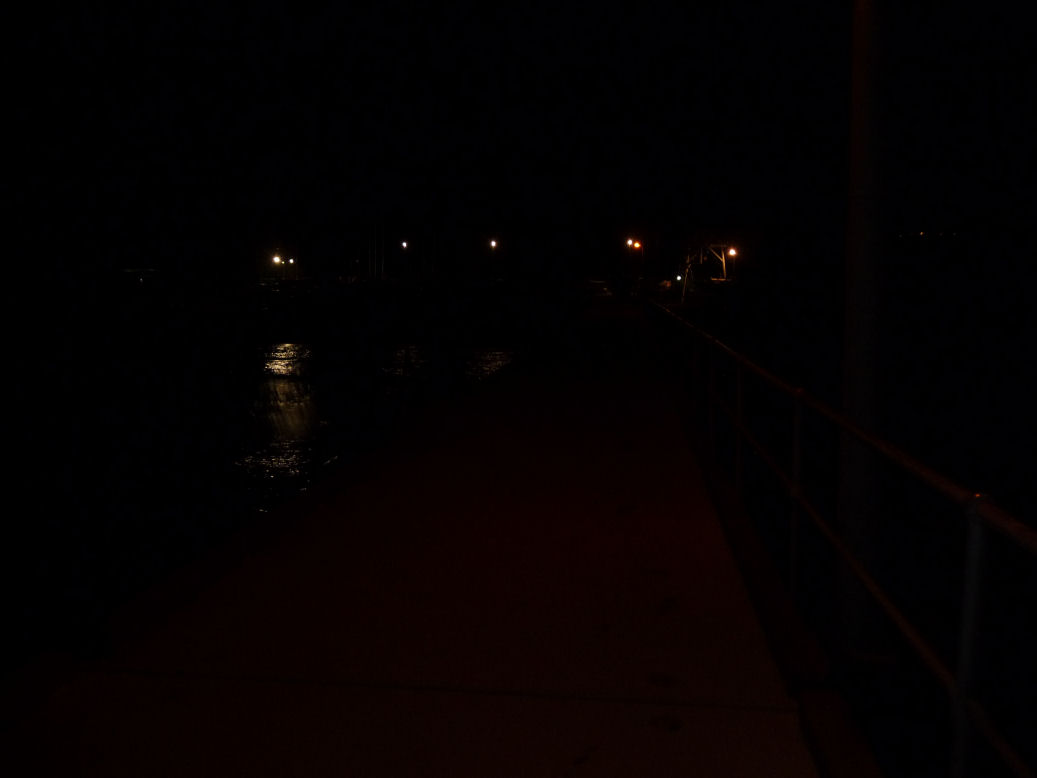 Pier at night