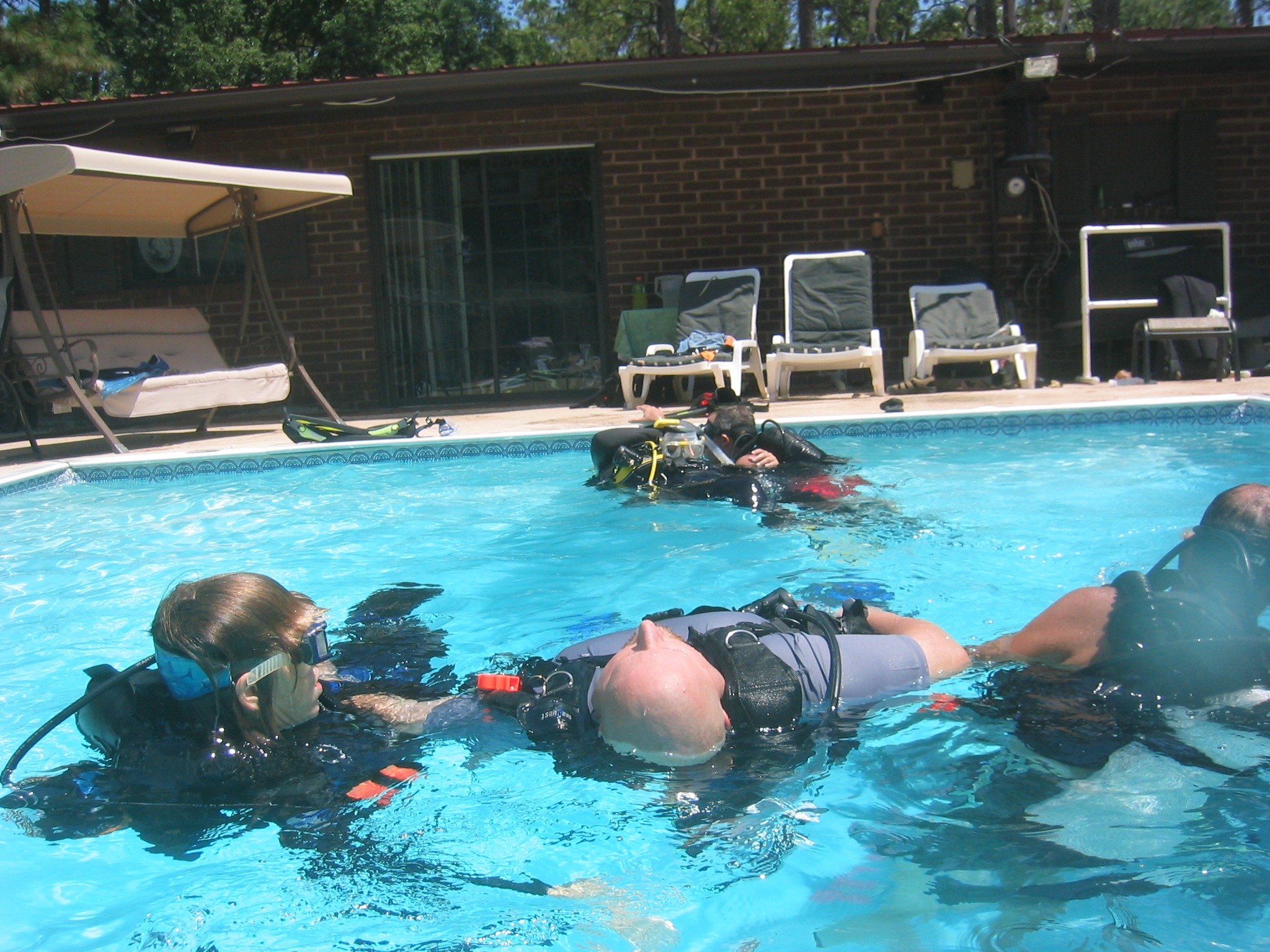 Quadriplegic diver after CESA