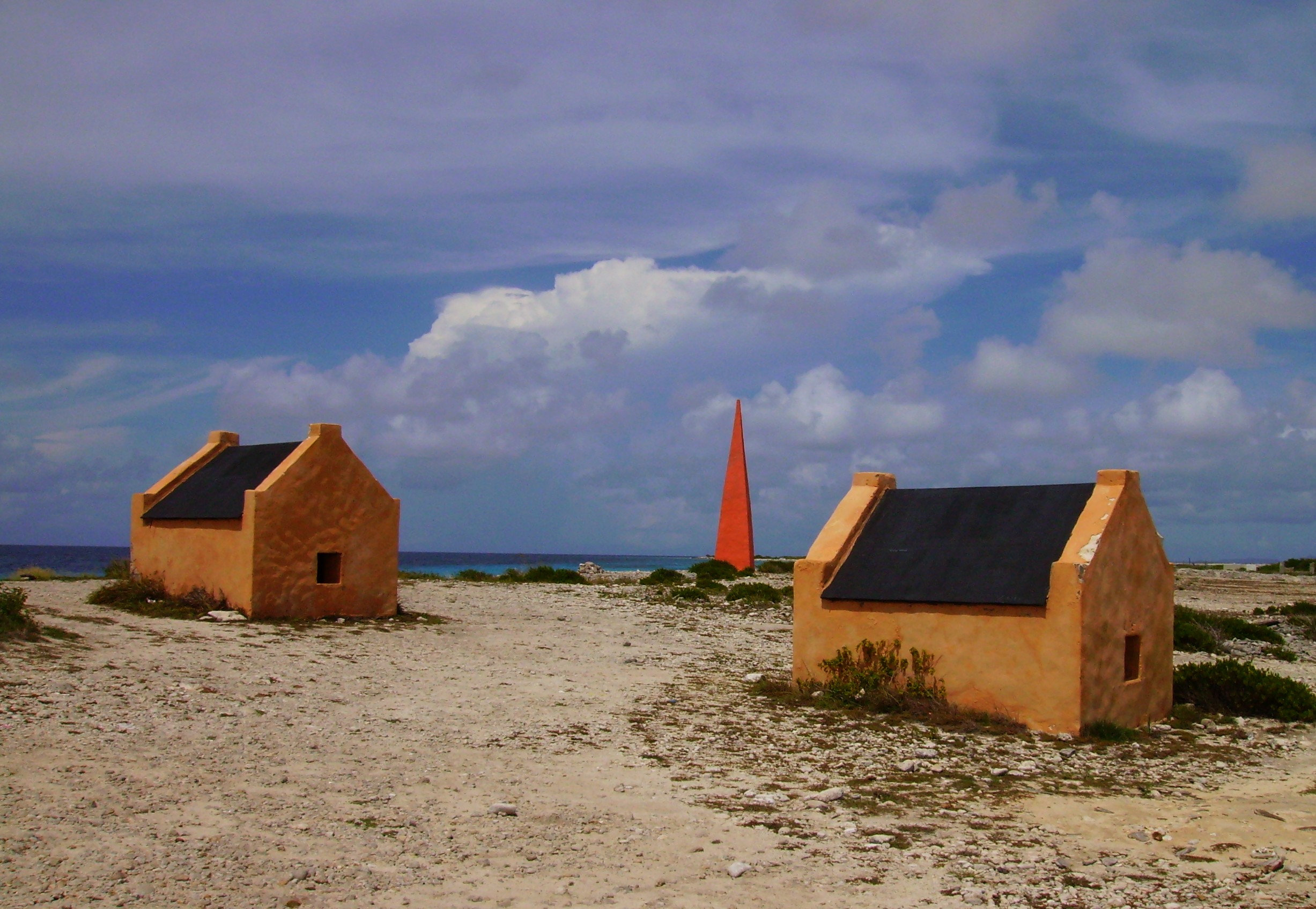 Red slave huts