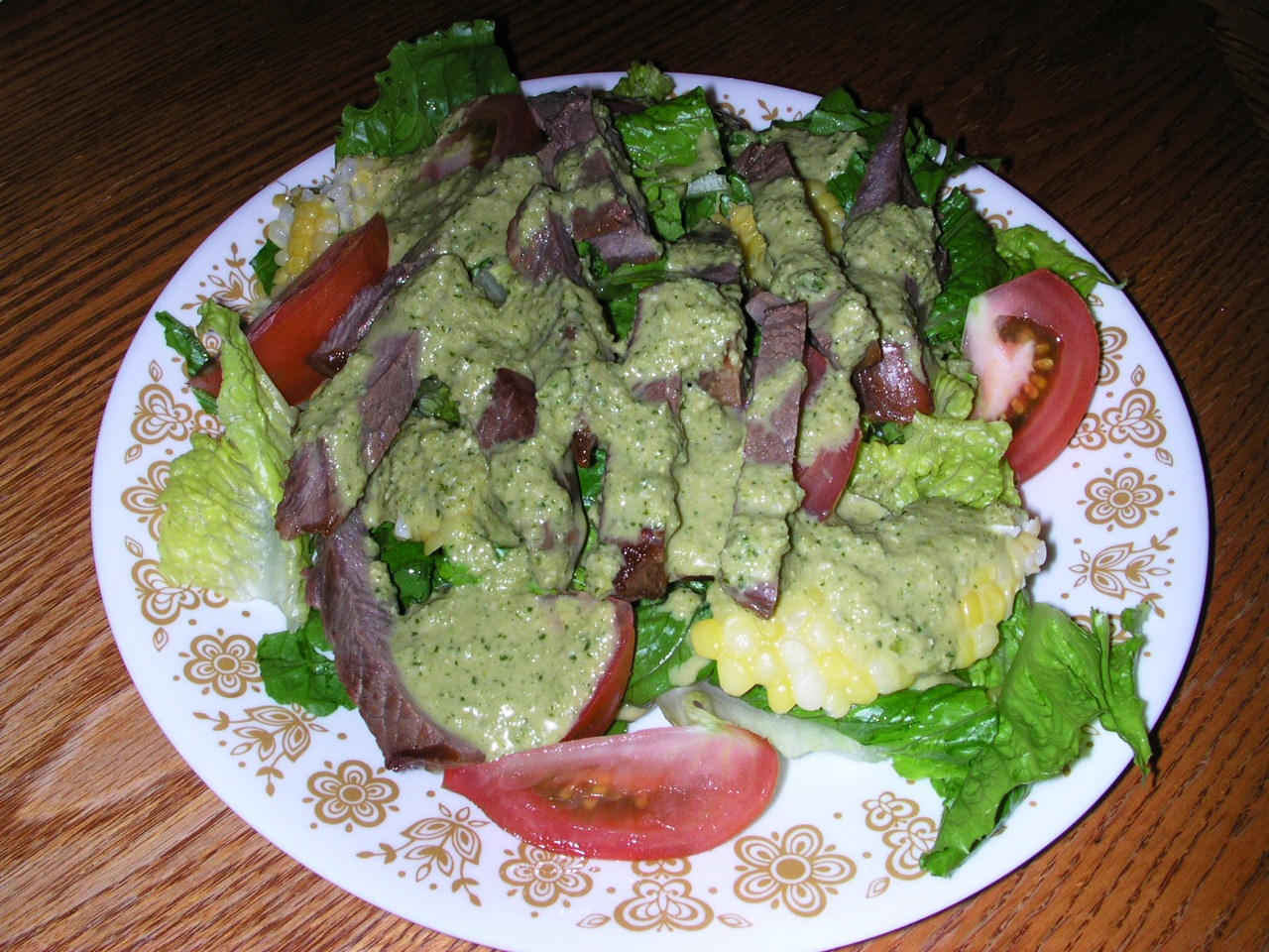 Salad with source