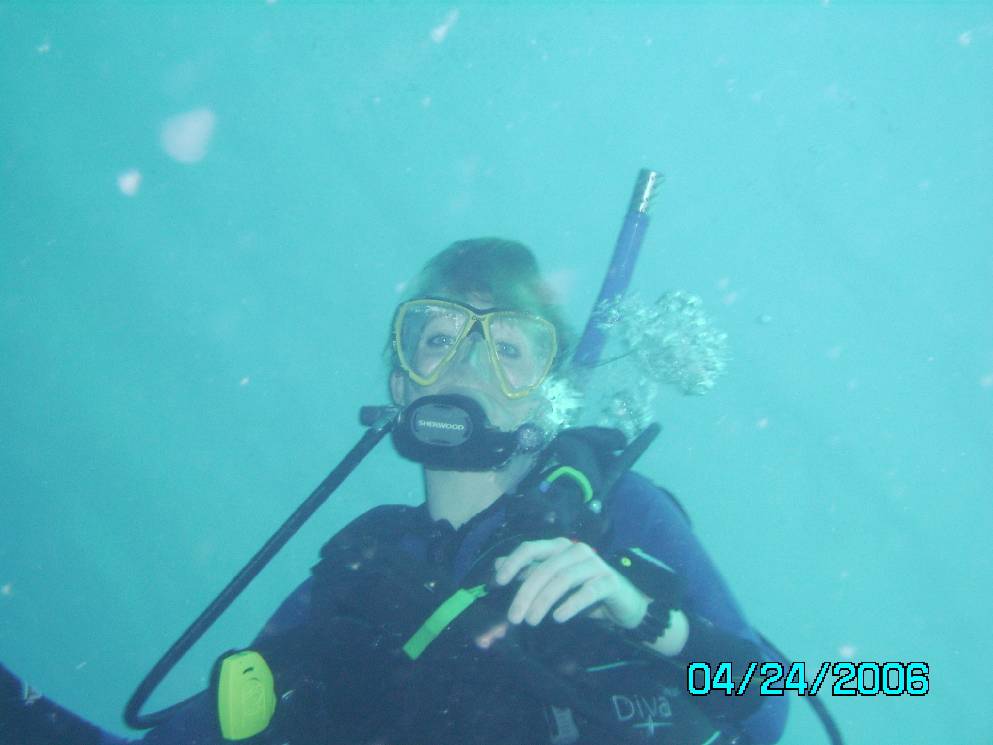 Sarah at the Hilma Hooker Bonaire