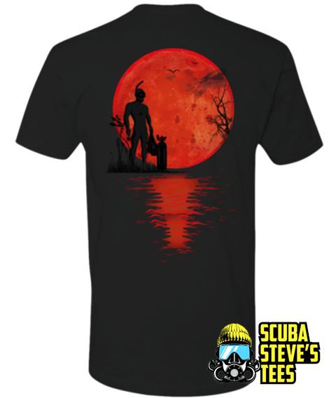 Scuba Steve's Tees - Red Moon Back