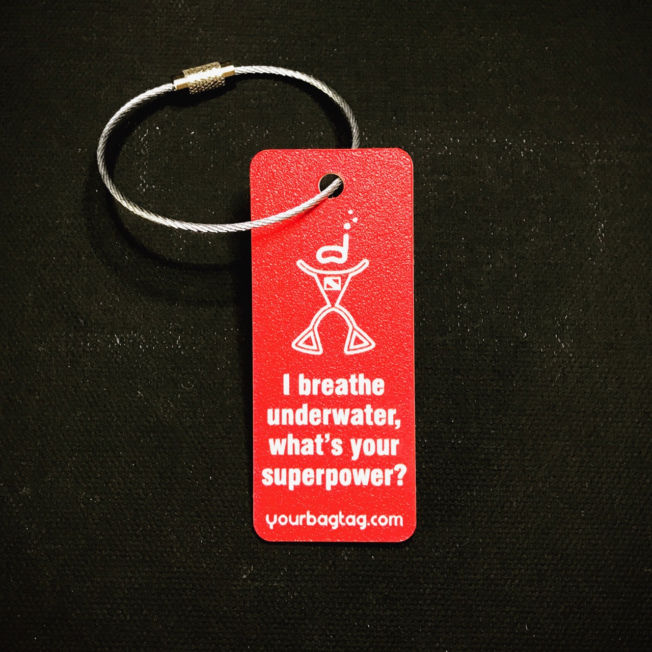 Scuba Superpower Gear Bag Tag - Yourbagtag