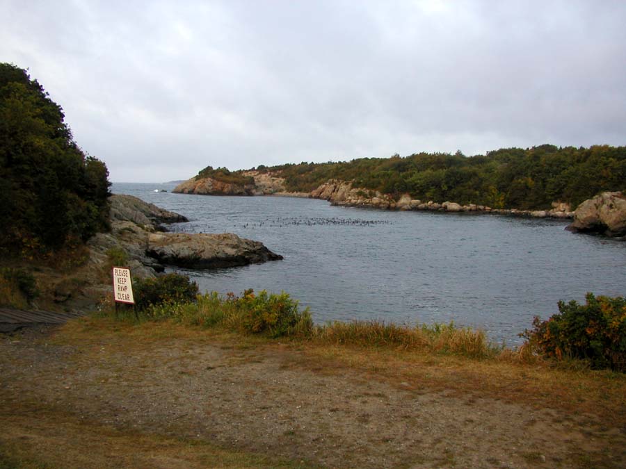 Sea conditions at Fort Wetherill