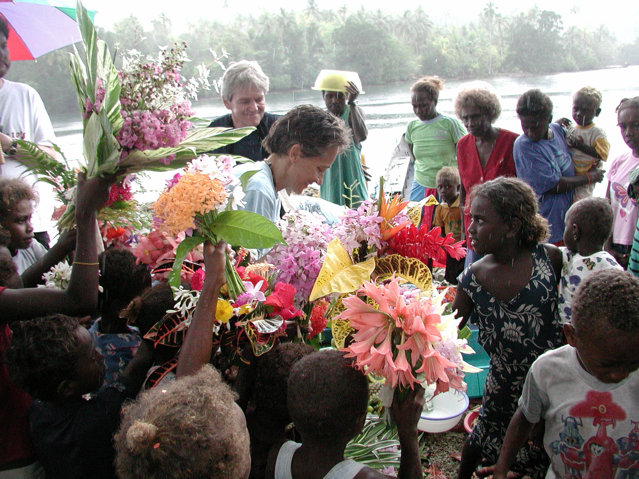 Sonia Buying Flowers