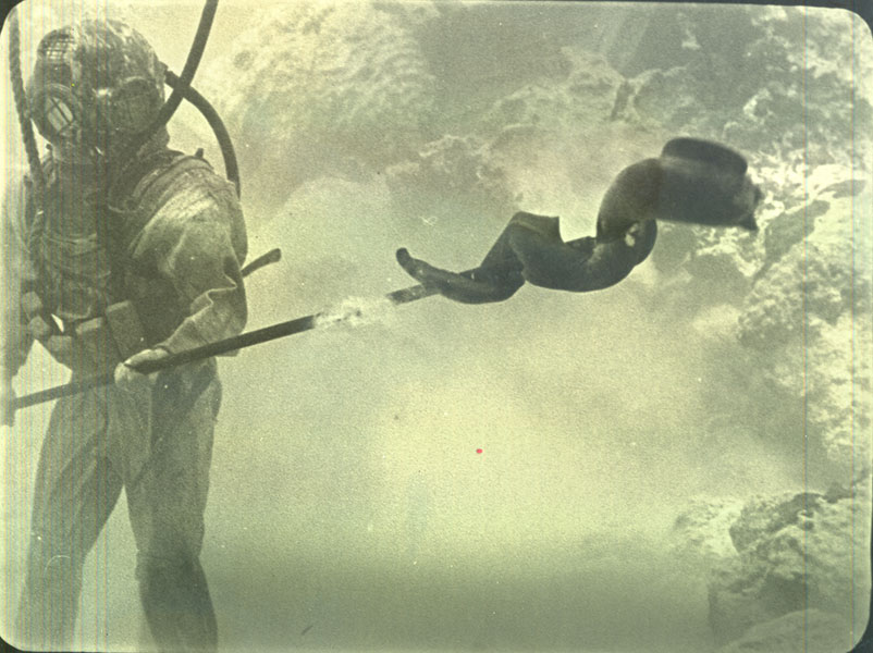 Spearfishing Diver in the 1920's