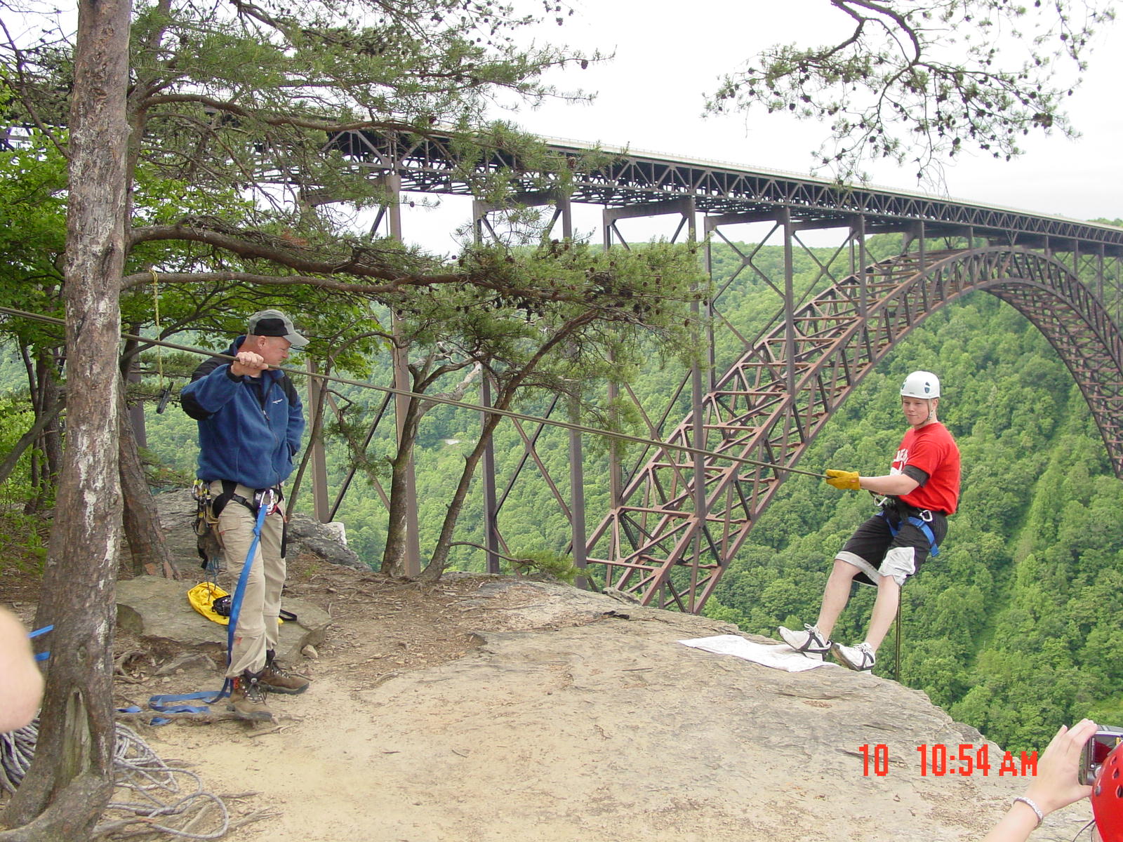 Sport rappelling in NRG