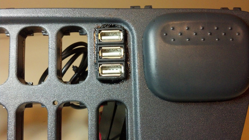 Sprinter Switch Console: 3Amp USB charger install