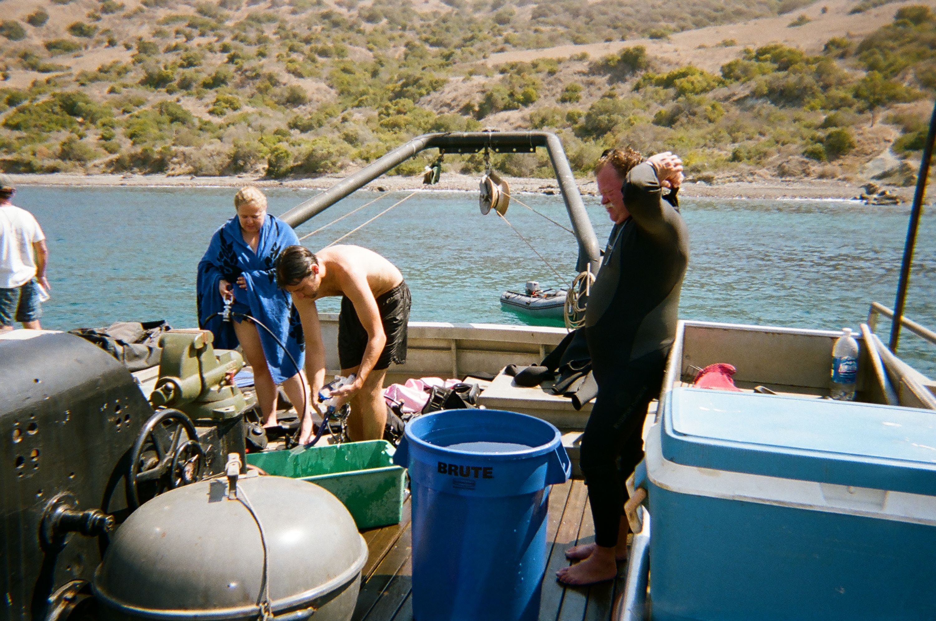 Suiting up for dives