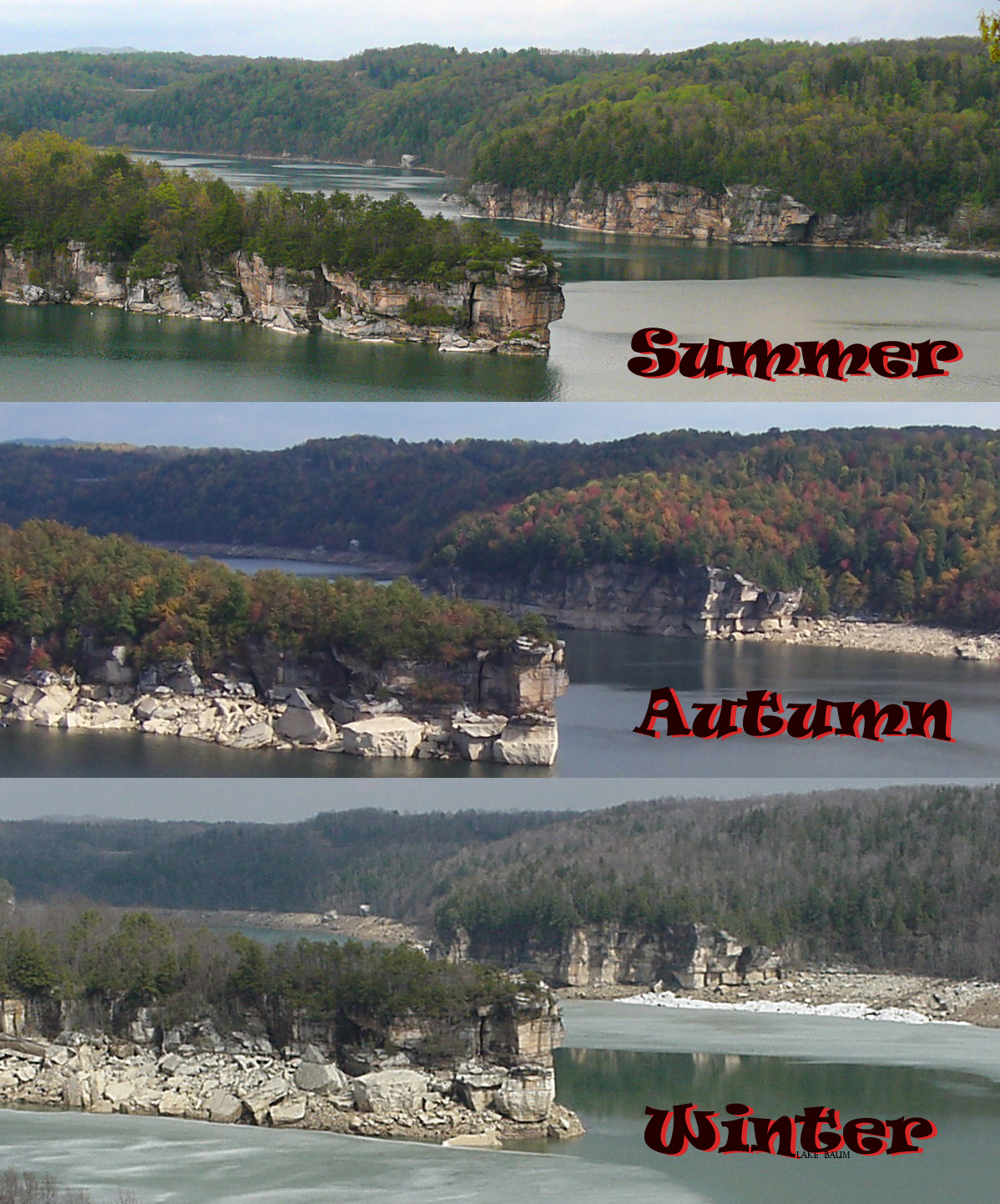 Summersville Lake, WV  -Seasons-