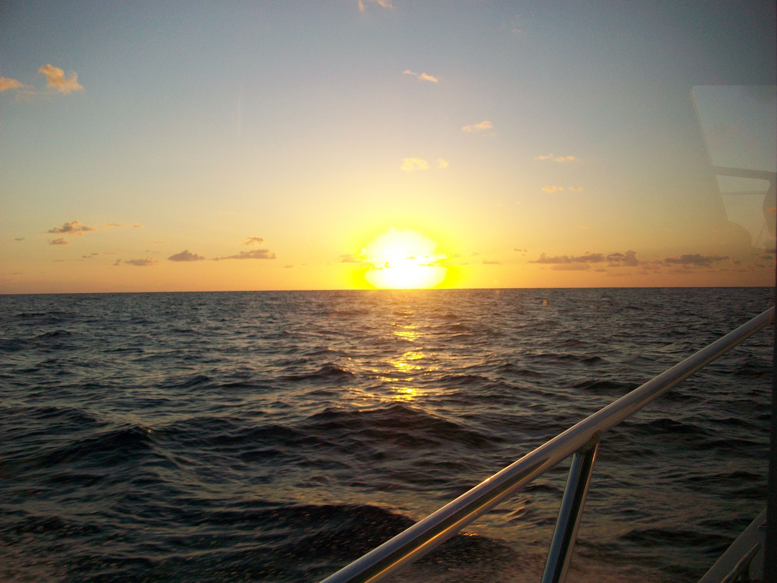Sunrise over the Caribbean Ocean