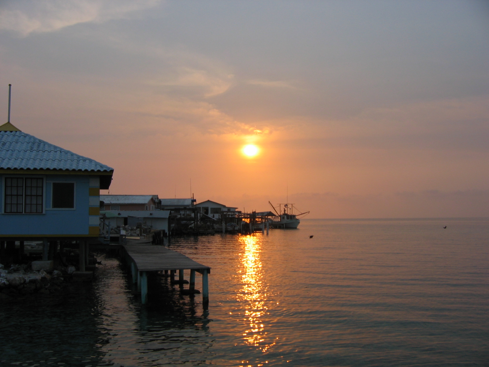 Sunset, Jewel Caye
