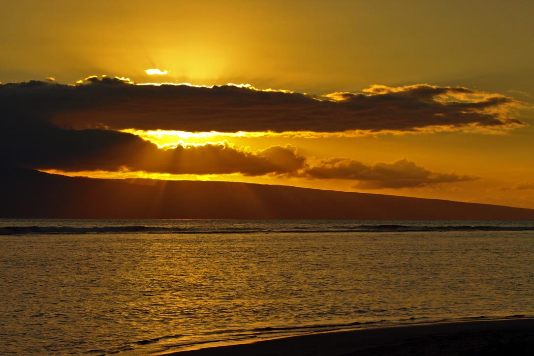 Sunset over Lanai