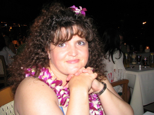 Susan at the Luau