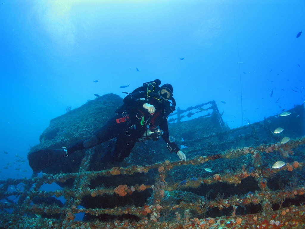 SWADiver On The Wreck Of The Castor