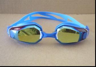 swimming goggles and fins