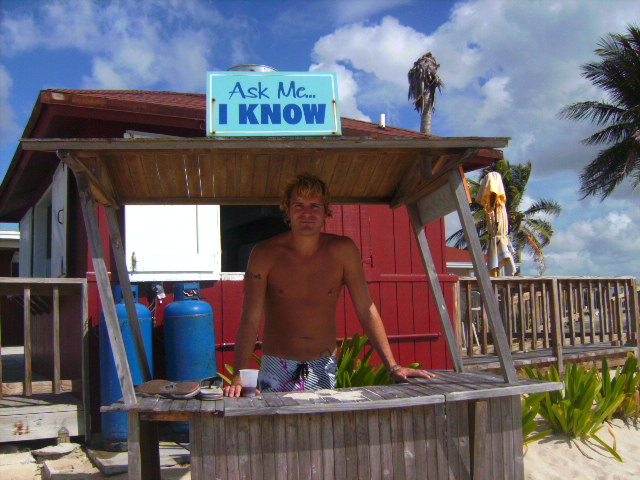 the sign says it all... who says all divers are cocky??