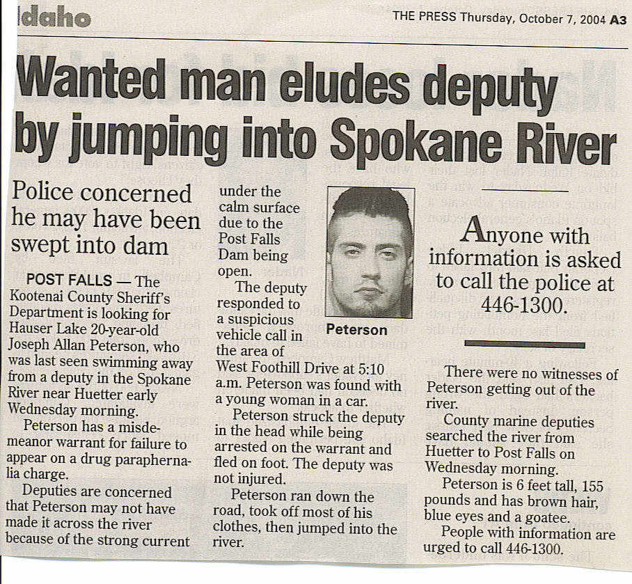 This is the guy that ran into the river
