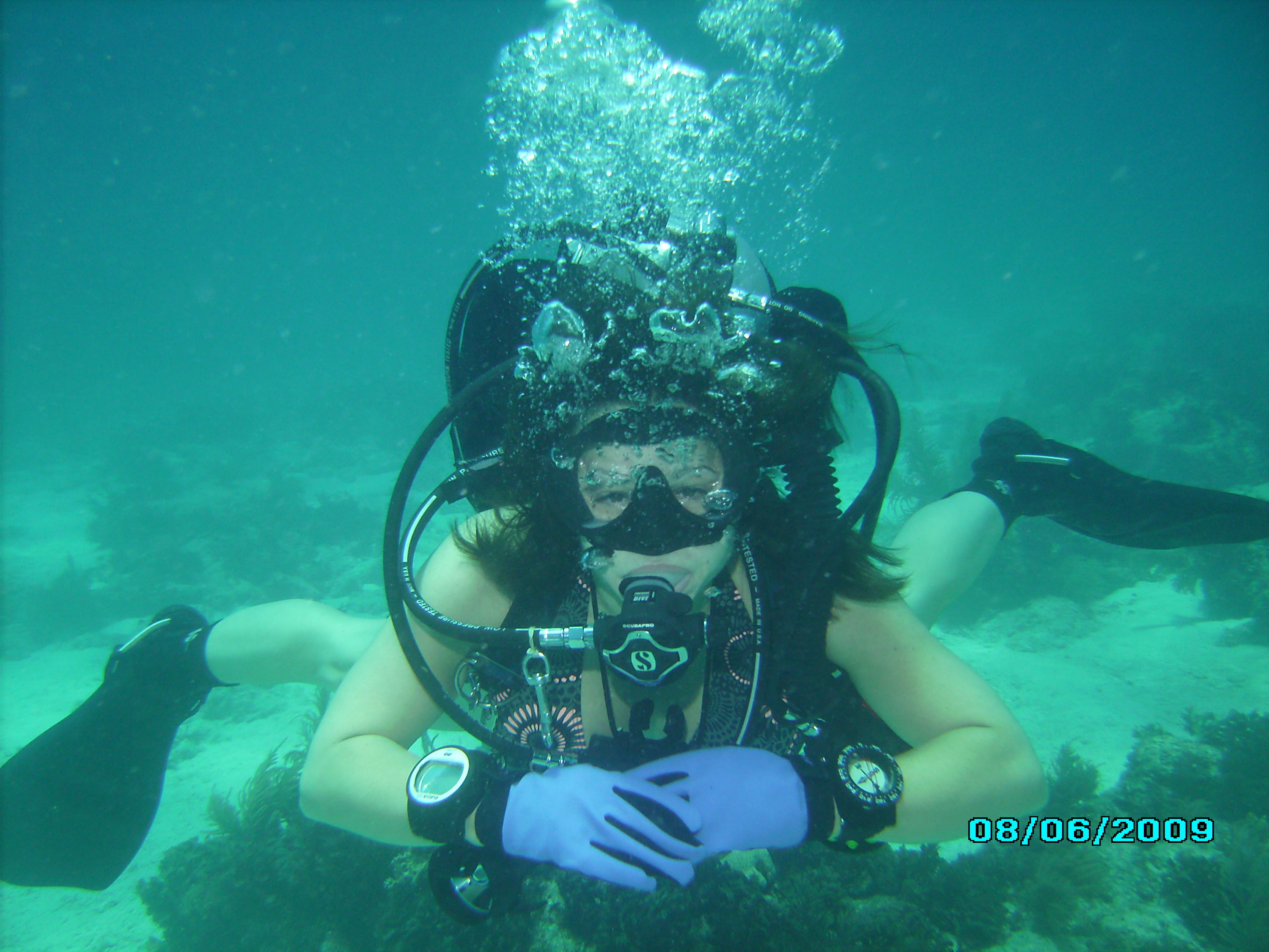 Tracie on Davis reef