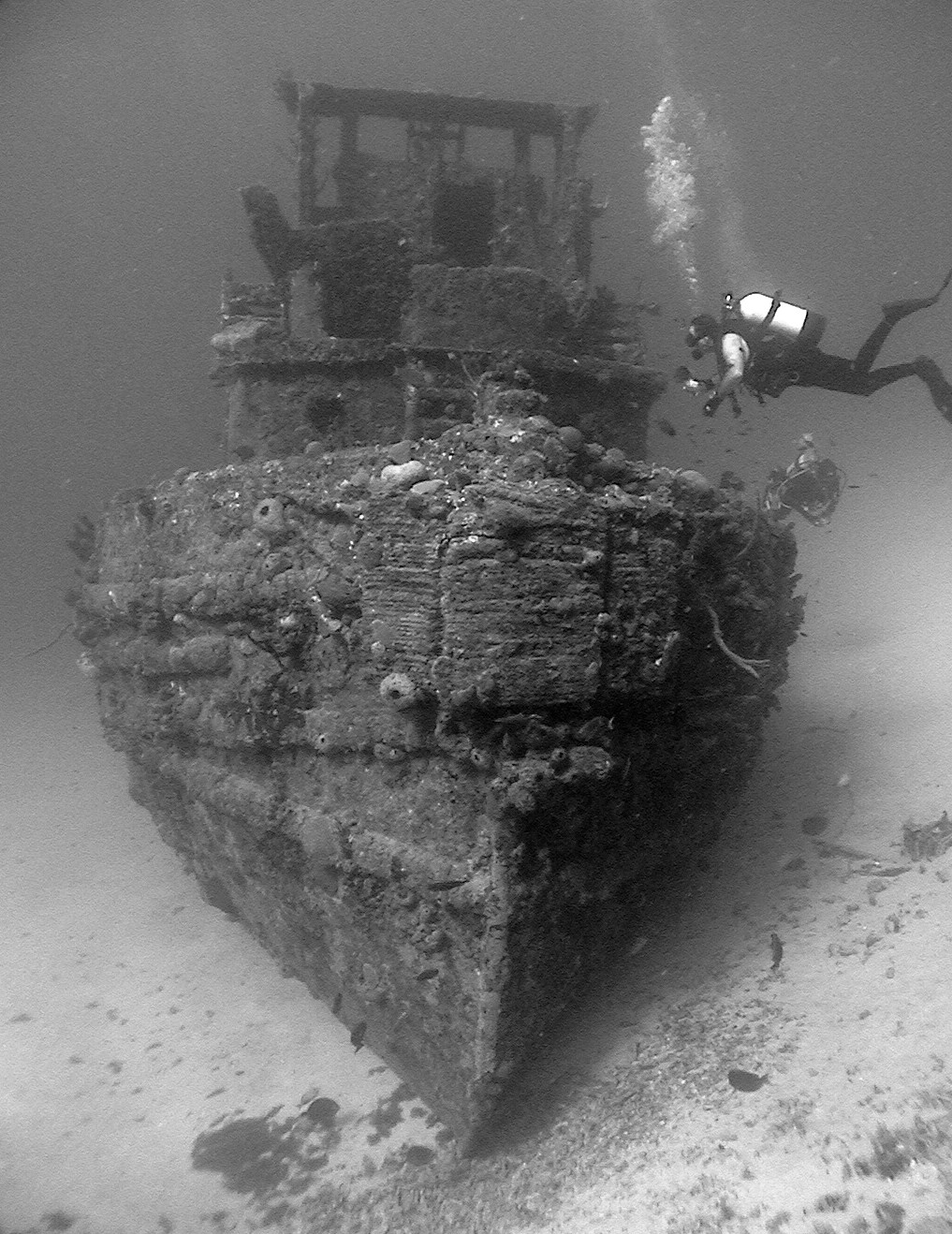 Tug Wreck in Butler Bay, St. Croix