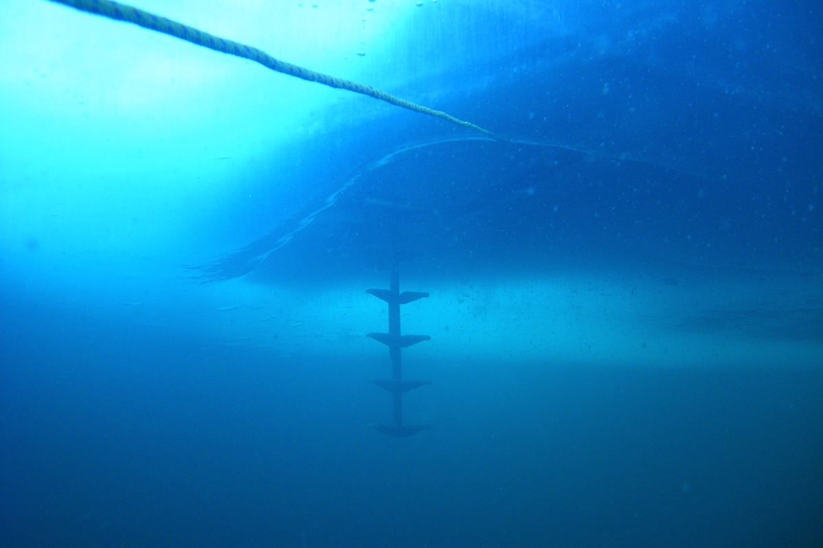 Under the ice near the Opening