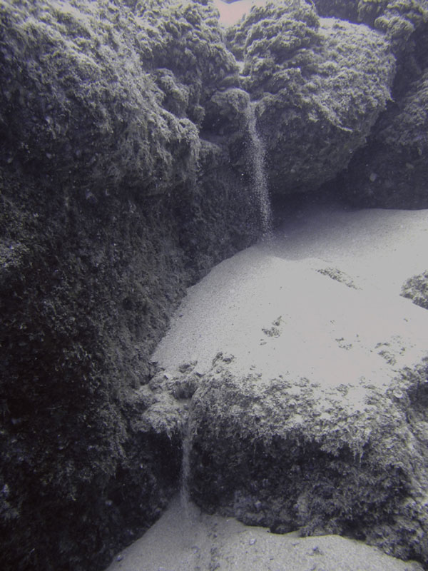 Underwater Sand Falls