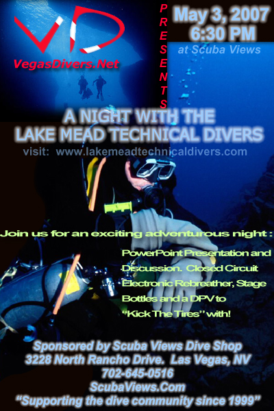 Vegas Divers Meeting with Lake Mead Technical Divers