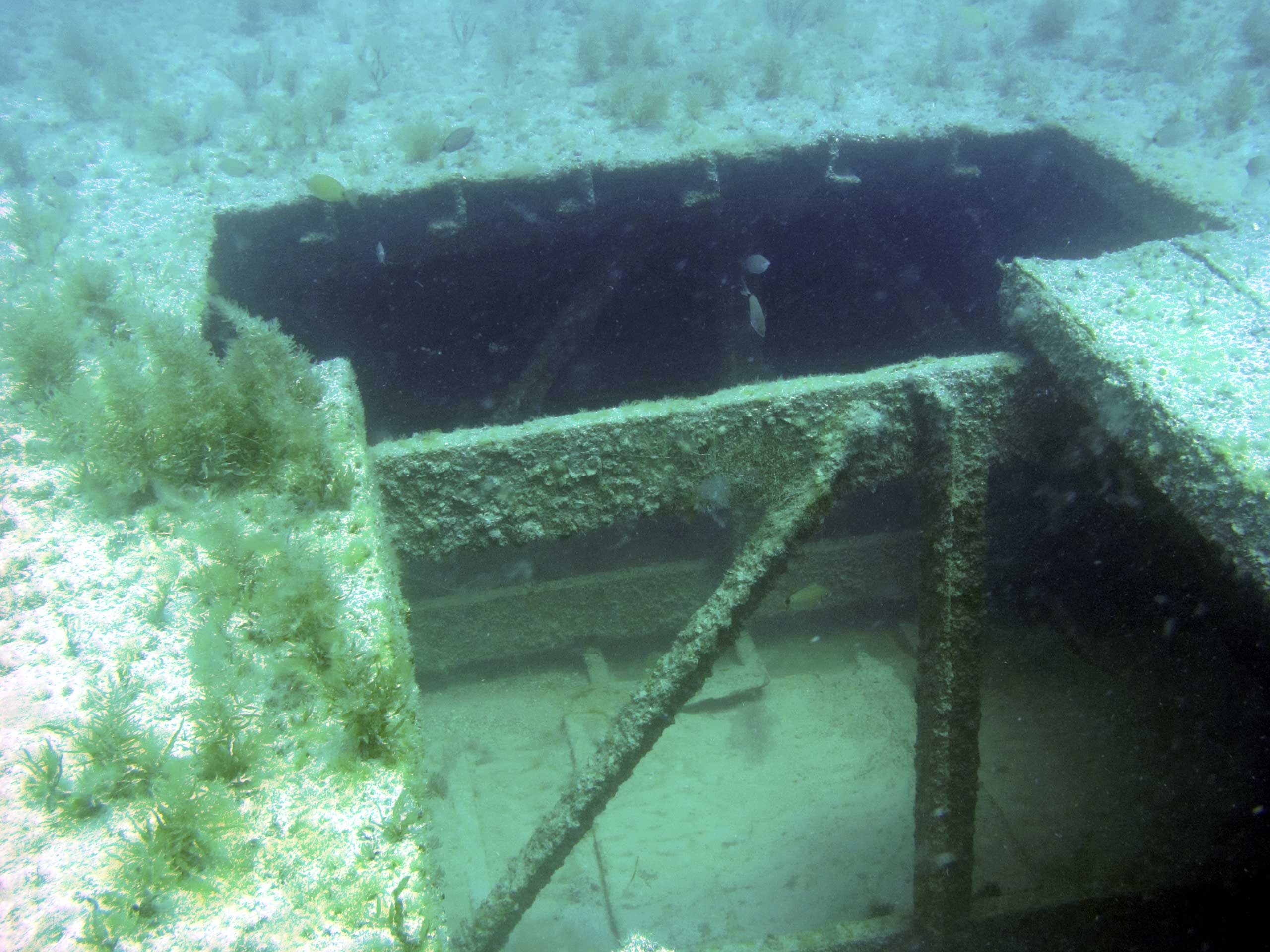 Veterans reef, Pinellas county Florida, Barges 4/2006