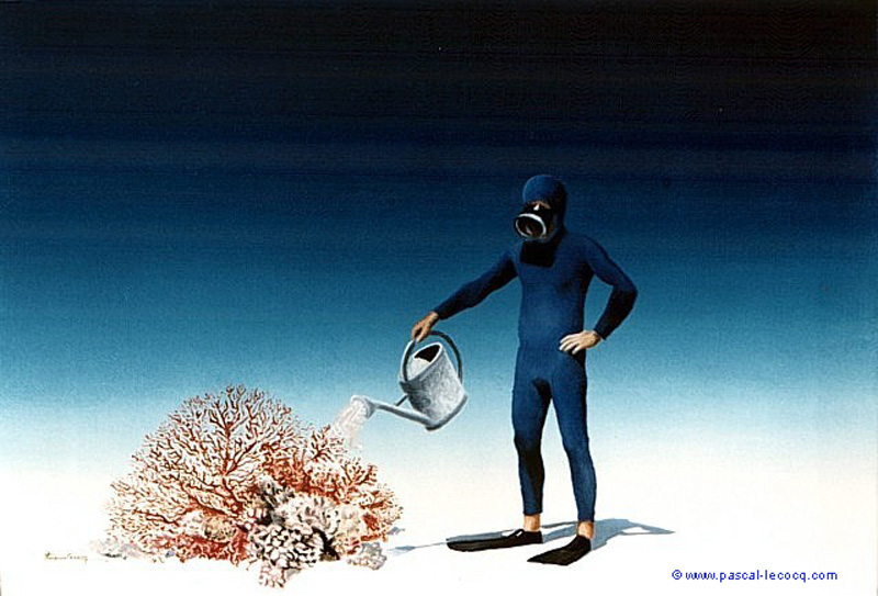 Watering the Coral, by Pascal